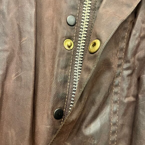 Barbour Waxed A190 Beaufort Jacket - Brown, XXL - Picture 3 of 11